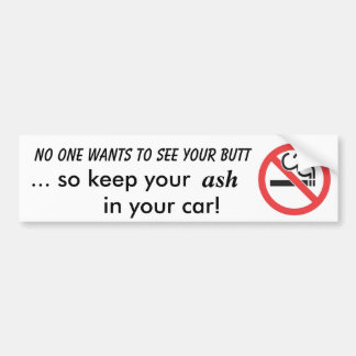 Roken verboden bumpersticker