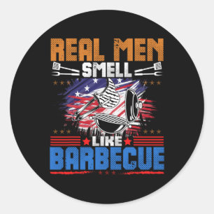 Roken Vlees Grillen BBQ Vlees Roker Ronde Sticker