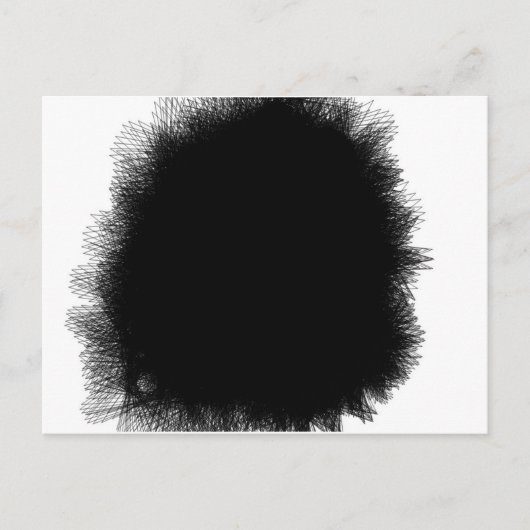 roken zwart briefkaart (Voorkant)