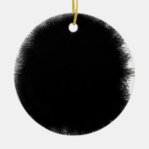 roken zwart keramisch ornament