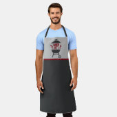 Rokend Hete BBQ Meester Schort (Gedragen)