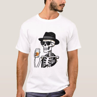 rokend skelet t-shirt