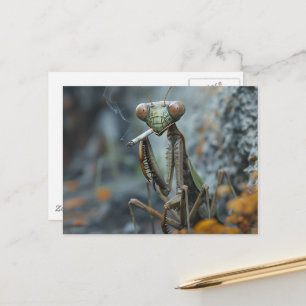 Rokende bidsprinkhaan Surrealistisch Briefkaart