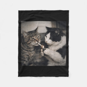Rokende Kat Sigaret Kitten Grappige Meme Stom Fleece Deken