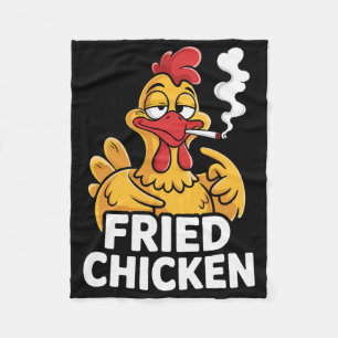 Rokende kippenroker Grappige wietliefhebber _7 Fleece Deken