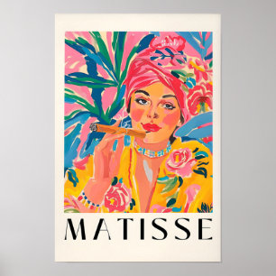 Rokende Vrouw Poster, Matisse Print, Cubaanse Siga Poster