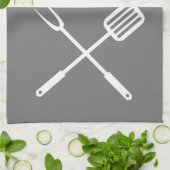 Roker BBQ Grill Cook Mind als ik rook Theedoek (Gevouwen)