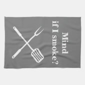 Roker BBQ Grill Cook Mind als ik rook Theedoek (Horizontaal)