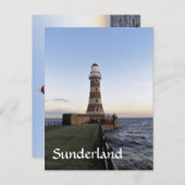 Roker Lighthousem, Sunderland uk Briefkaart (Voorkant / Achterkant)
