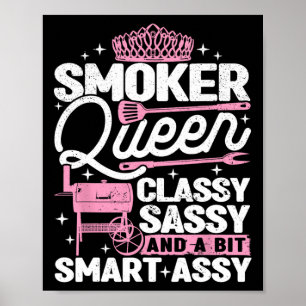 Roker Queen Cly Sy Smart Y Roken BBQ Vrouwen Poster