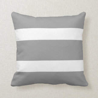 Rokergrijs en wit gebundeld Sierkussen