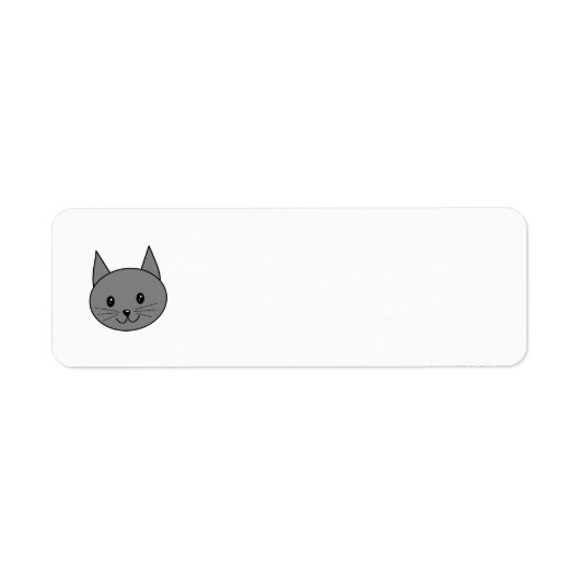 Rokergrijze kat. etiket (Voorkant)