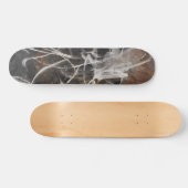 Rokerige Houtskool Web Abstract Skateboard (Horizontaal)
