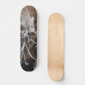 Rokerige Houtskool Web Abstract Skateboard (Voorkant)