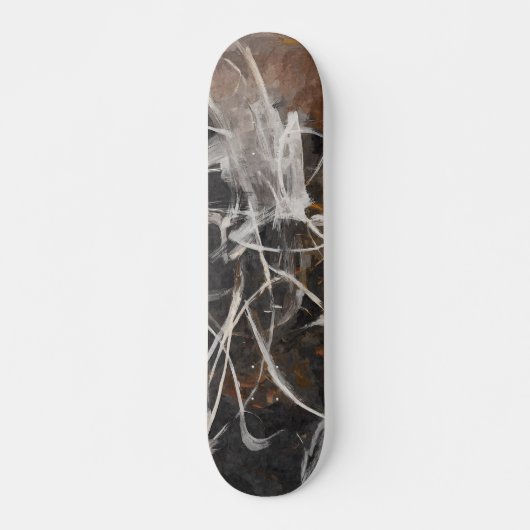 Rokerige Houtskool Web Abstract Skateboard (Voorkant)