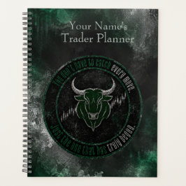 Rokerige Smaragd Stier Timing Citaat Ontwerp Planner