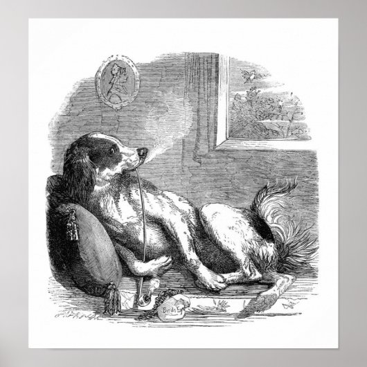 Rokerpijp 11 x 8,5 inch, Poster papier (steen) (Voorkant)