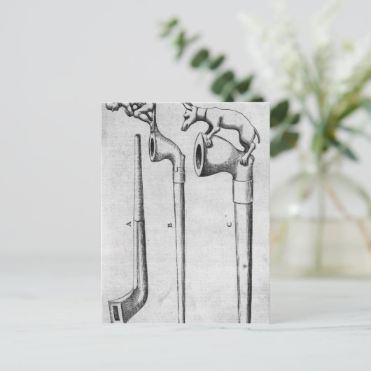 Rokerpijpen Briefkaart (Staand voorkant)