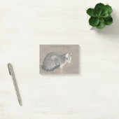Rokig grijze tabbykat post-it® notes (Kantoor)