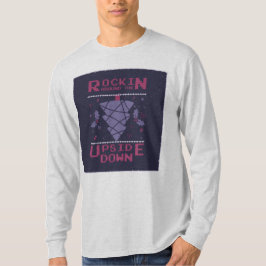 Rokin rond de ondersteboven mannen met lange mouwe t-shirt