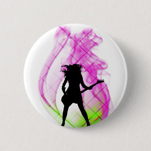Rokin-roze Ronde Button 5,7 Cm