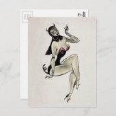 Roking Devil Girl Briefkaart (Voorkant / Achterkant)