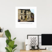 Roking Dog Pub Malmesbury, Engeland Poster (Thuiskantoor)