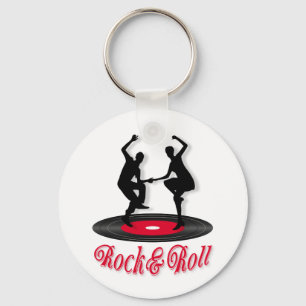 Rokken en rollen sleutelhanger