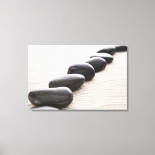 Rokken op zand canvas afdruk