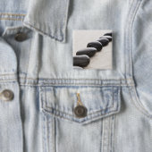 Rokken op zand vierkante button 5,1 cm (In situ)