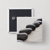 Rokken op zand vierkante button 5,1 cm (Voorkant /achterkant)