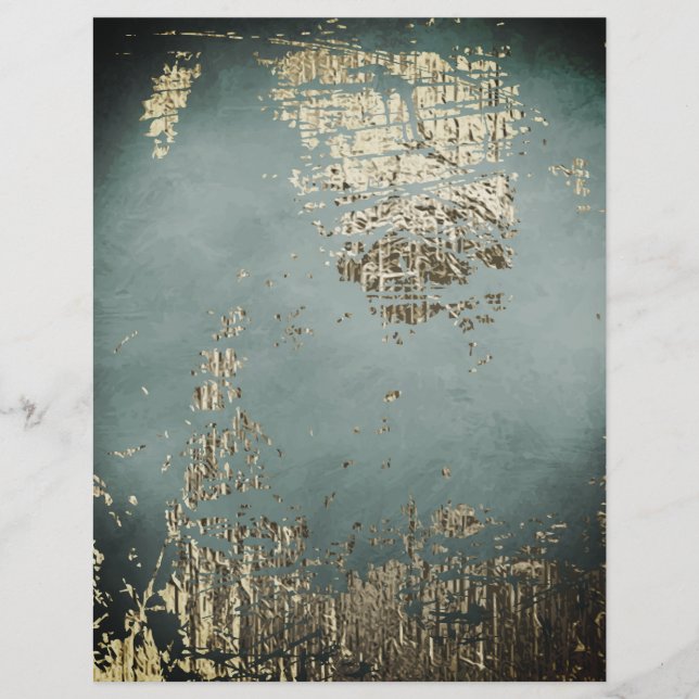 Roky Blue Metallic Scrapbook Paper (Voorkant)