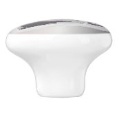 Roky kwarts grijs keramische knop (Zijkant)