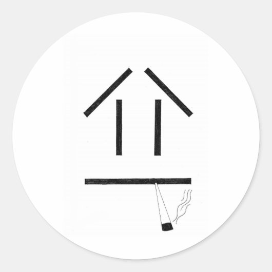 roky ronde sticker (Voorkant)