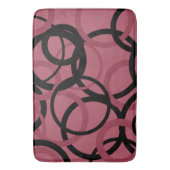 Roky Topaz en zwarte cirkels Badmat (Voorkant Verticaal)