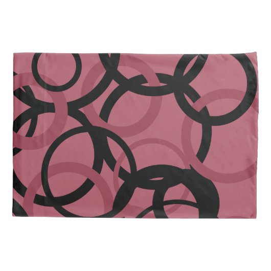 Roky Topaz en zwarte cirkels Kussensloop (Achterkant)