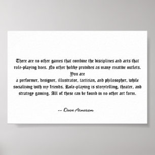 Rol afspelen is uniek poster