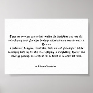 Rol afspelen is uniek poster