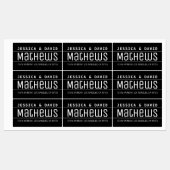 Rol creatief stijlvol zwart-wit waterdicht labels (Vel)