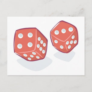 Rol de Rode Dice Briefkaart