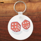 Rol de Rode Dice Sleutelhanger (Voorkant)