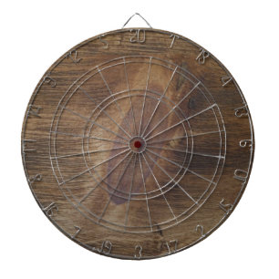 Rol, donkerbruin, bijtend hout dartbord