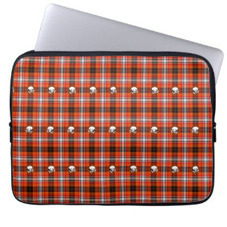Rol en kruisgraten Rood en Zwarte Pset Laptop Sleeve