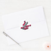 Rol ermee, Baby Ronde Sticker (Envelop)