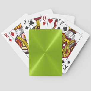 Rol groene roestvrije schitterende metalen speelka pokerkaarten