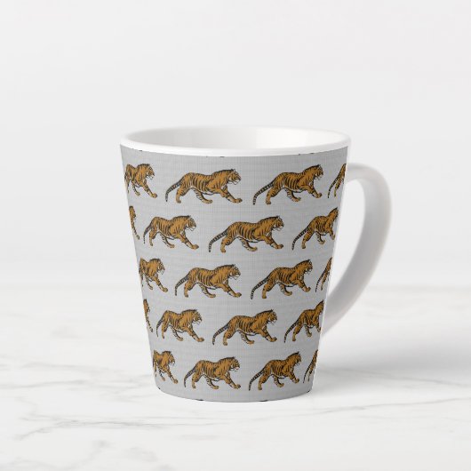 Rol! Ik ben een tijger! - Latte Mok (Rechterhoek)