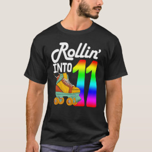 Rol in 11 Vrouwen Schaatsen Rollerskates Verjaard T-shirt