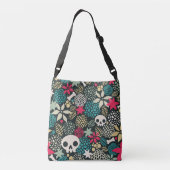 Rol in bloemen crossbody tas (Achterkant)