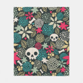 Rol in bloemen fleece deken (Voorkant)