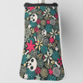 Rol in bloemen golfheadcover (Draai 90)